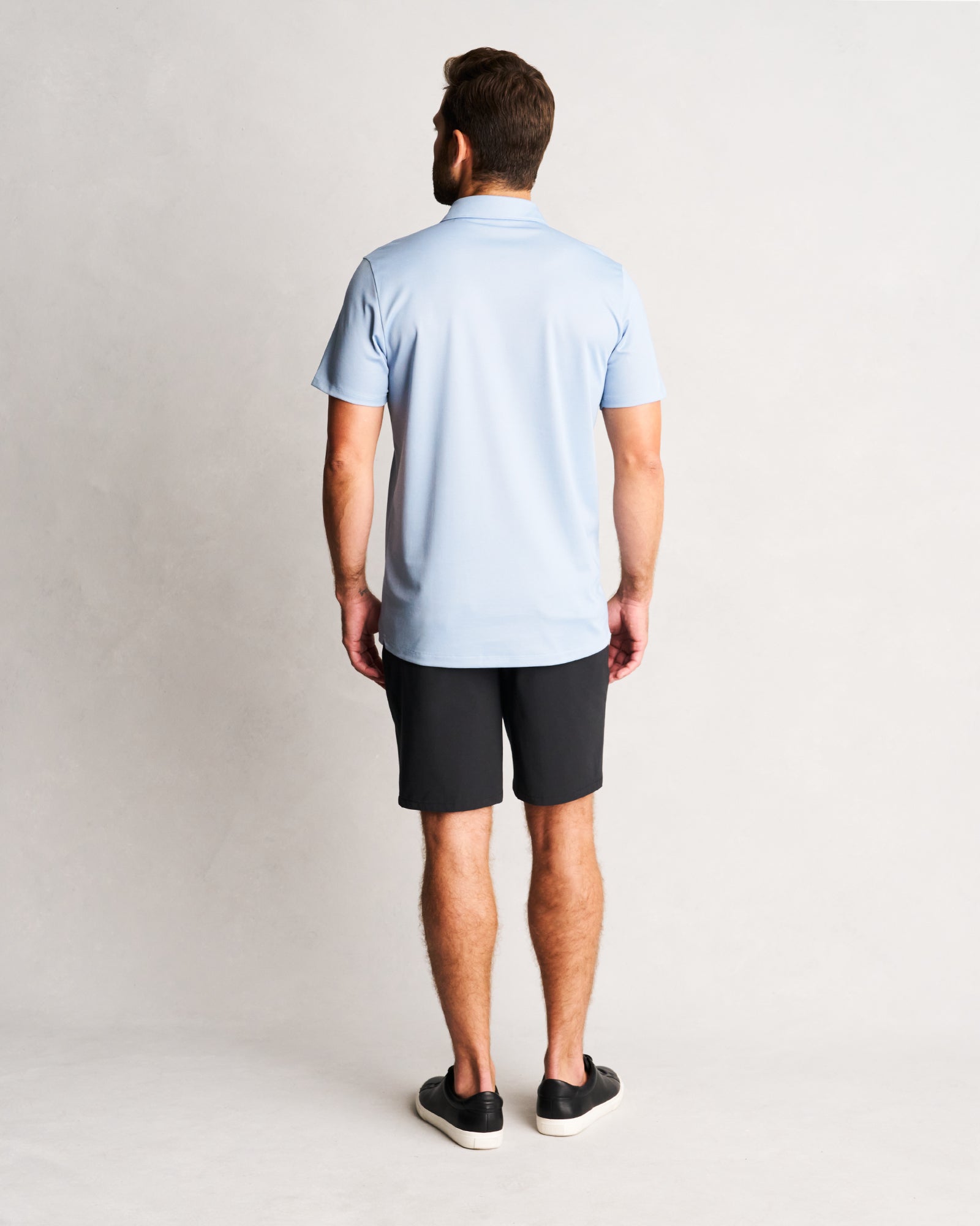 Offset Bleach Stripe Polo