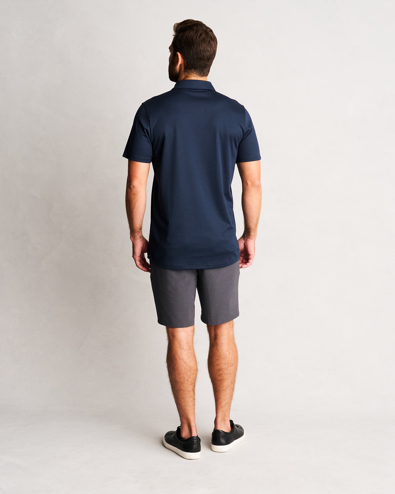 Offset Bleach Stripe Polo